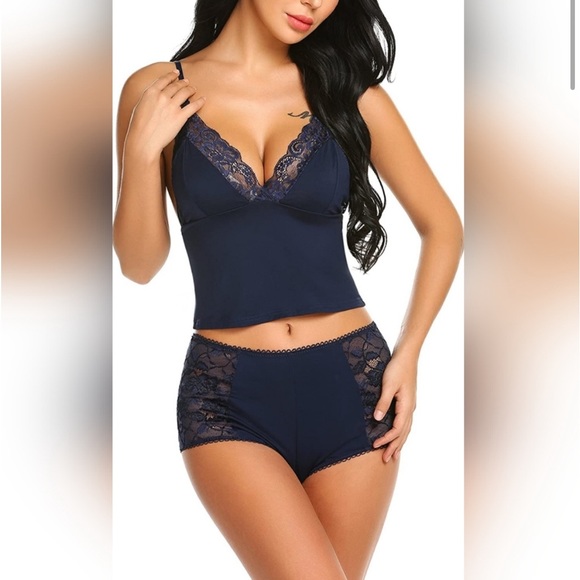 Dillards Other - NWOT Women’s Intimate Sleepwear Lace
Pajamas Set Shorts Cami PJS Set Sz M